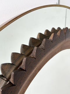 Mid-century Circular Wall Mirror by Fratelli Marelli, Italy, 1950s