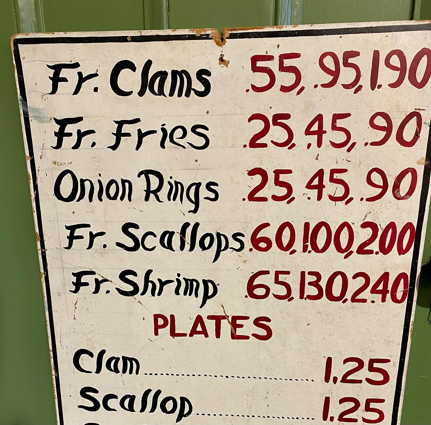 seafood connection menu
