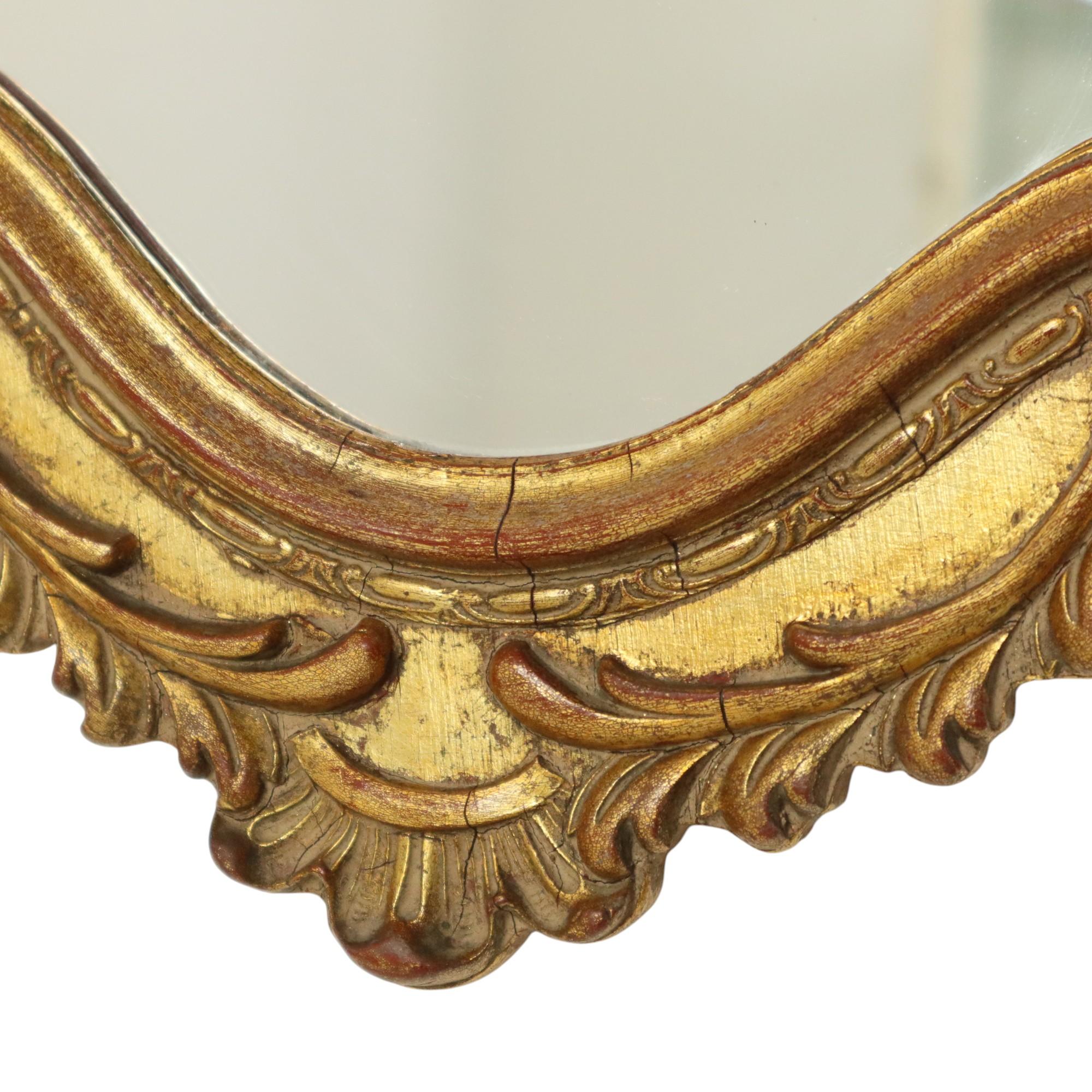 Mid Century Classic Gold Leaf Deknudt Mirror Fifties For Sale 3