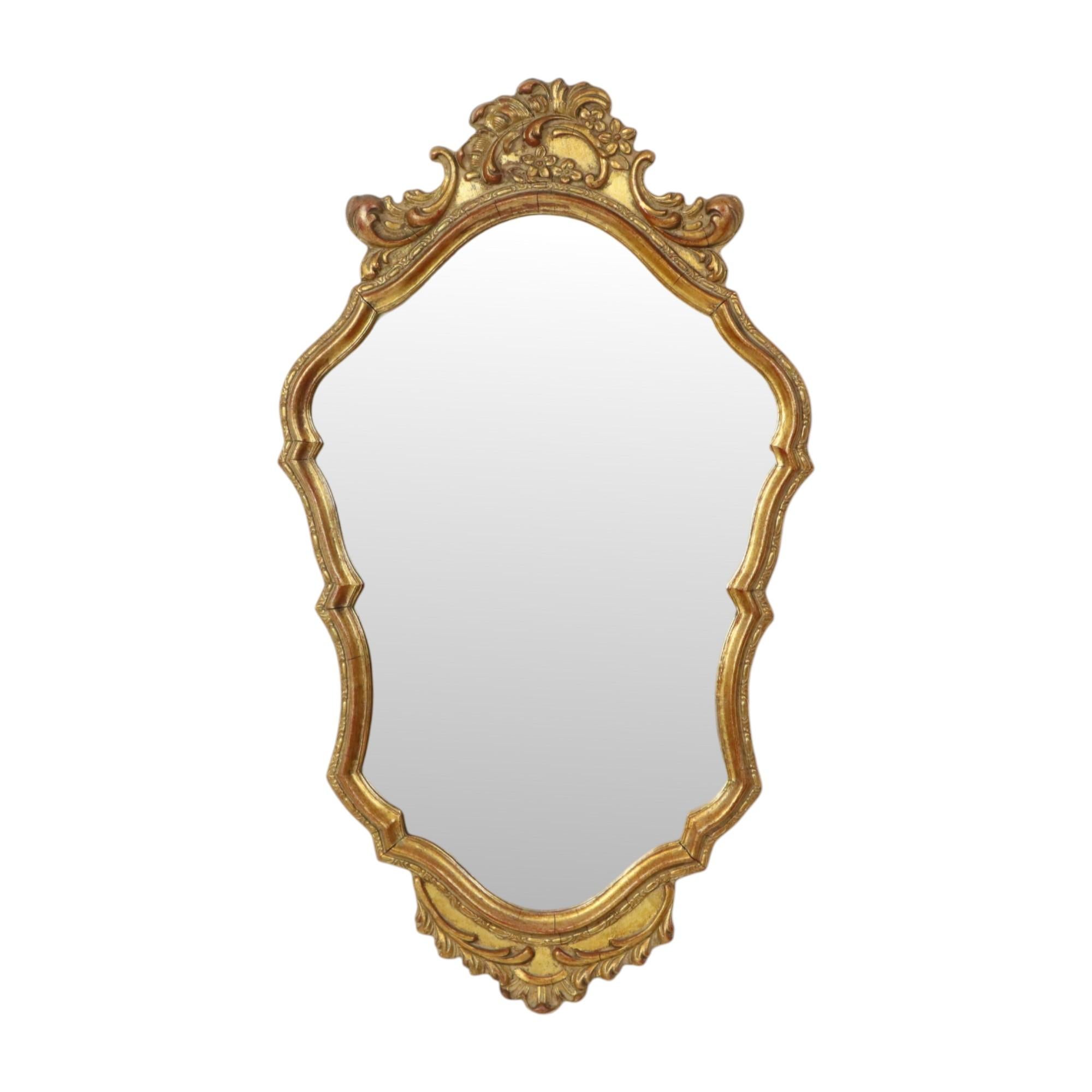 Mid Century Classic Gold Leaf Deknudt Mirror Fifties For Sale 6