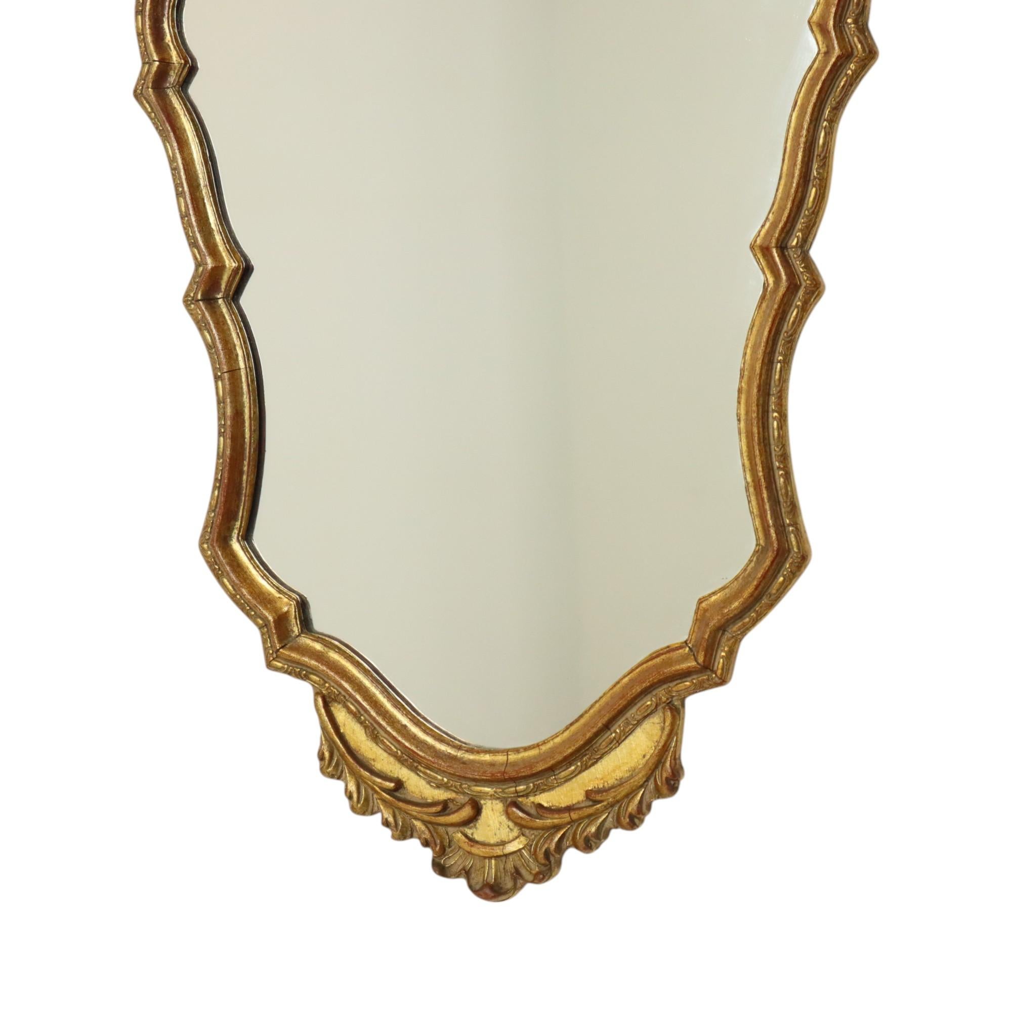 Belgian Mid Century Classic Gold Leaf Deknudt Mirror Fifties For Sale