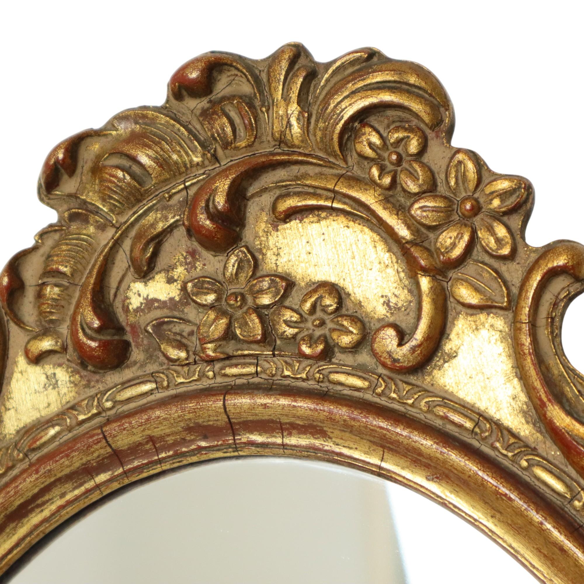 Gilt Mid Century Classic Gold Leaf Deknudt Mirror Fifties For Sale