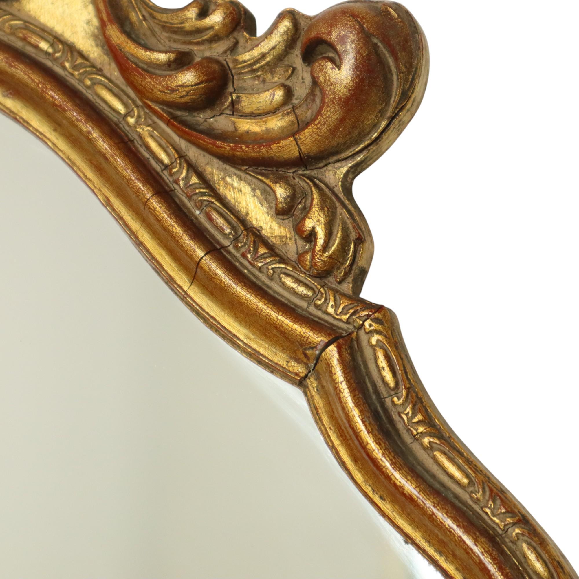 Mid Century Classic Gold Leaf Deknudt Mirror Fifties In Good Condition For Sale In Poperinge, BE