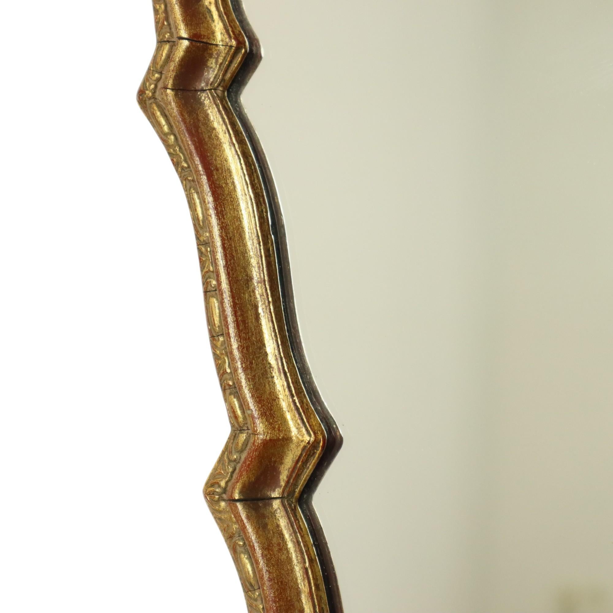 Mid Century Classic Gold Leaf Deknudt Mirror Fifties For Sale 1