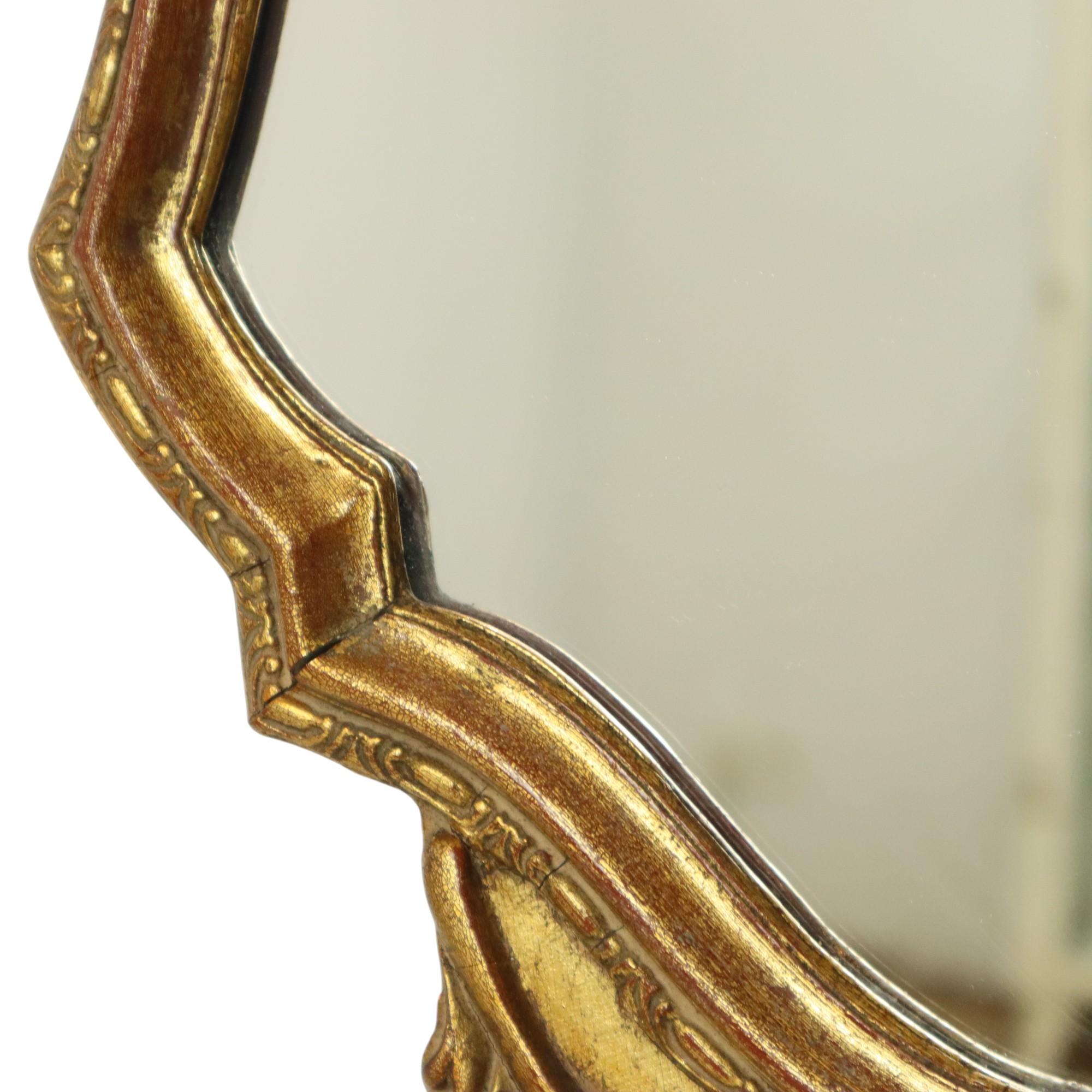 Mid Century Classic Gold Leaf Deknudt Mirror Fifties For Sale 2