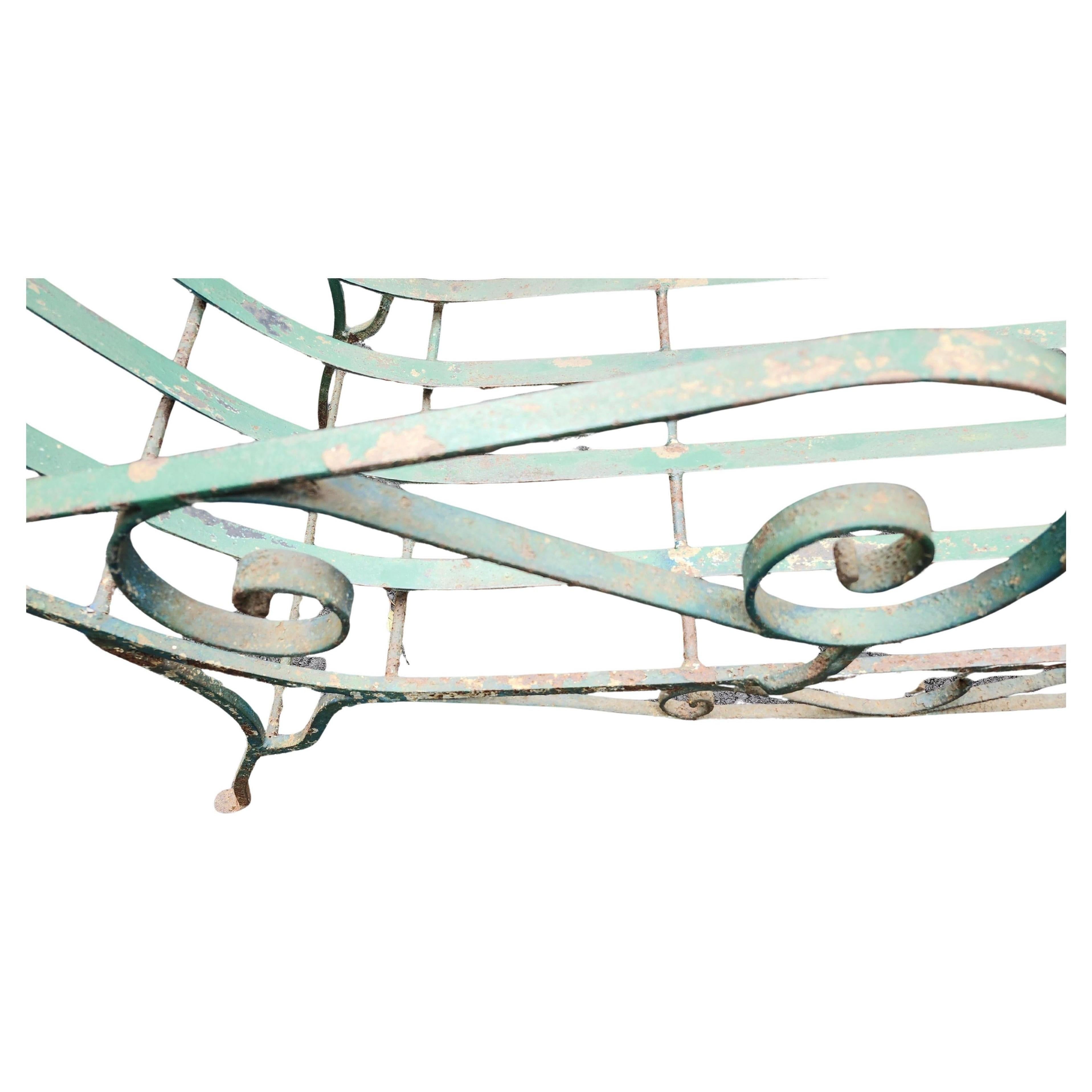 Mid Century Classic Heavy Iron Chaise Lounge von Salterini C1945 restauriert im Angebot 1