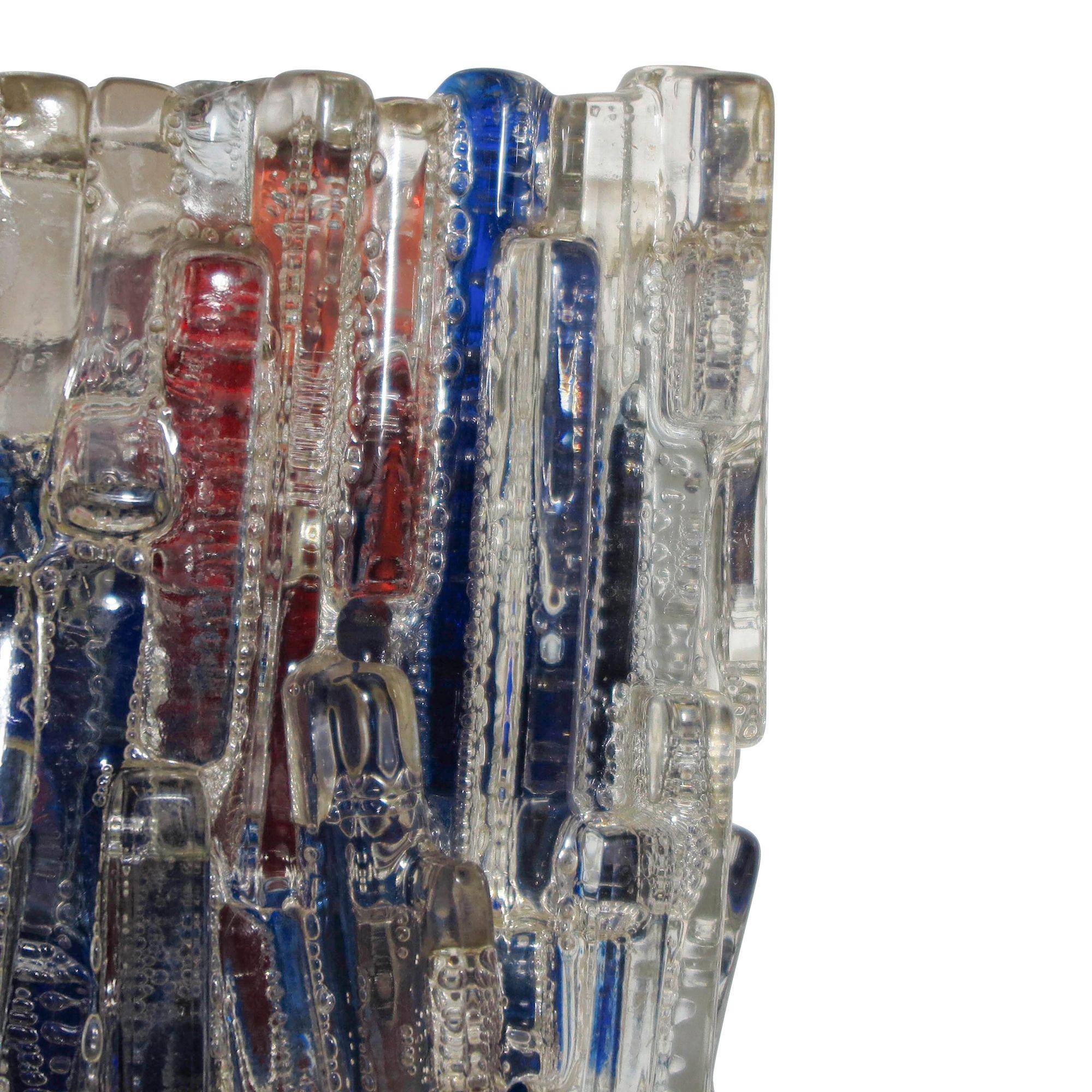 Danish Mid-century Claus Bolby Acrylic Wall Sconce For Sale