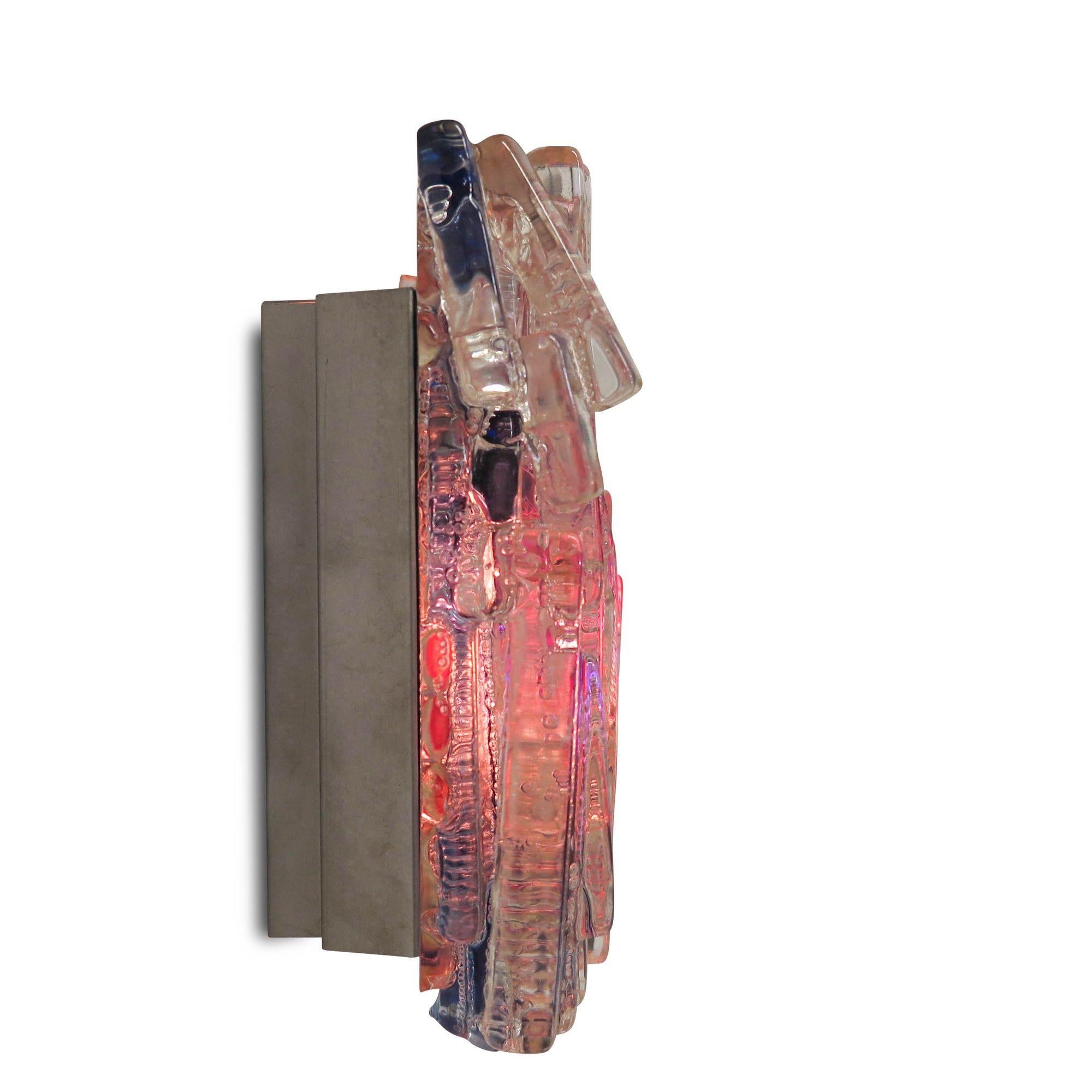 20th Century Mid-century Claus Bolby Acrylic Wall Sconce For Sale