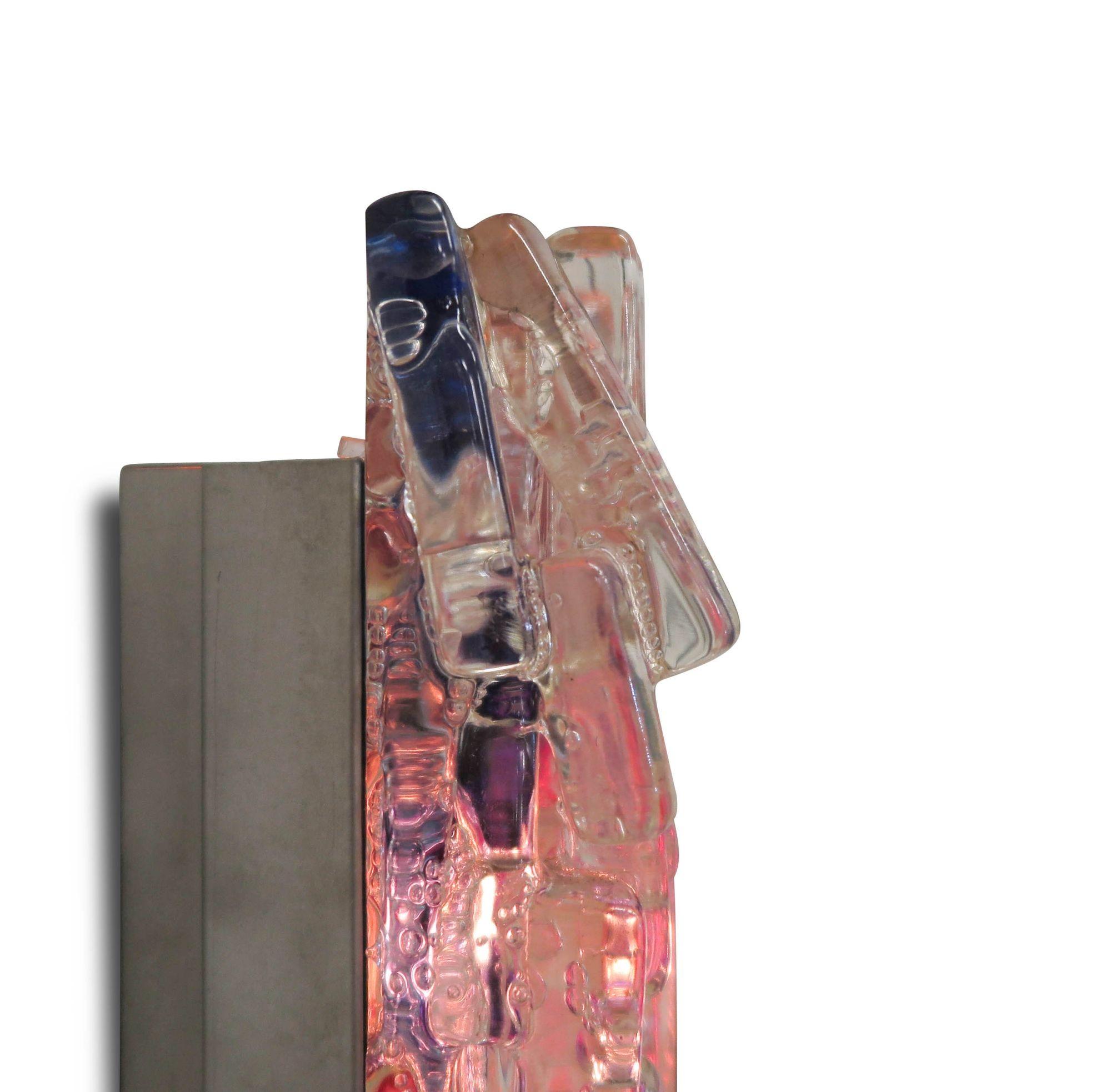 Mid-century Claus Bolby Acrylic Wall Sconce For Sale 1