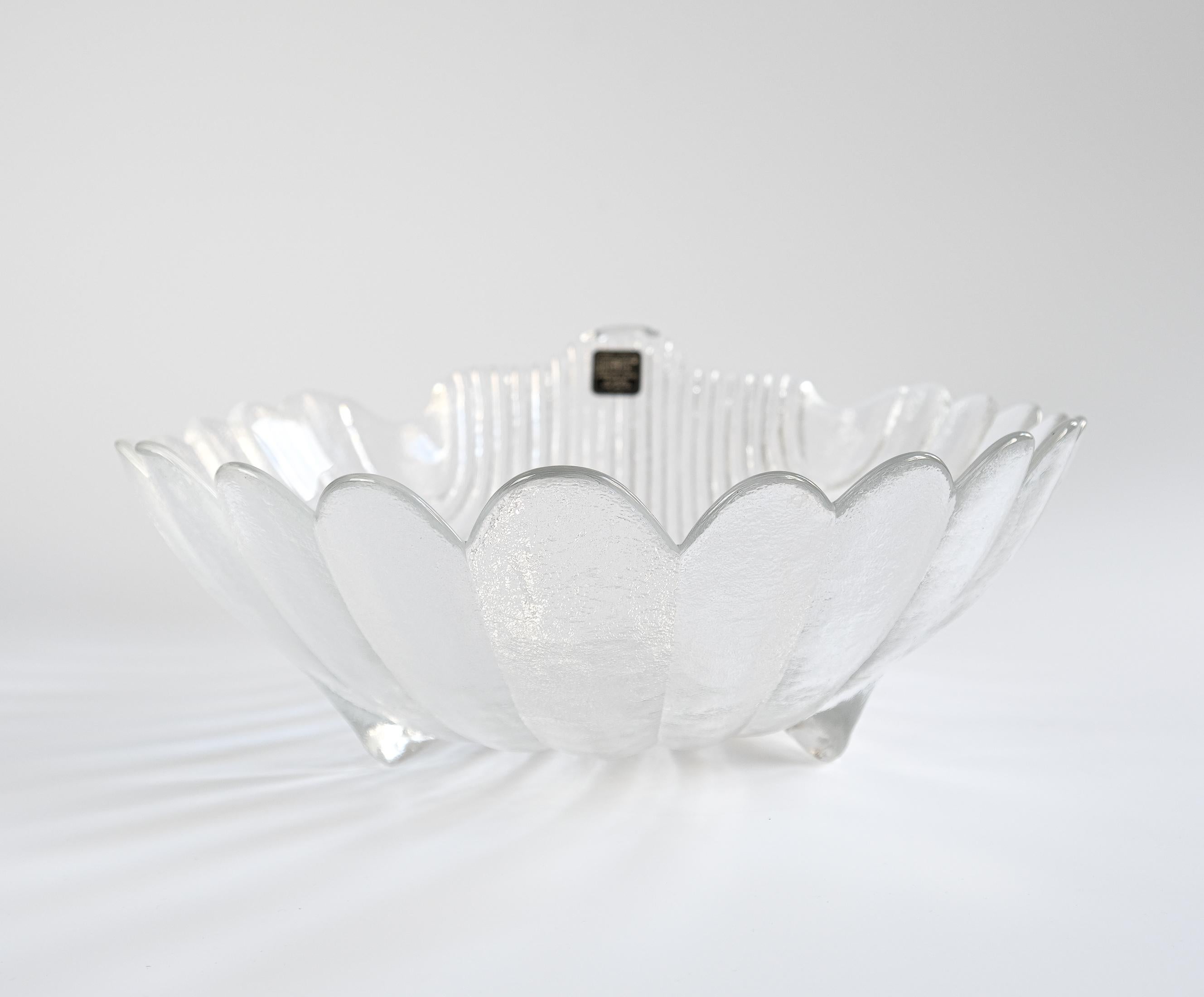 Autrichien Claus Josef Riedel Grand bol en cristal du milieu du siècle pour RIEDEL, Autriche, années 1970 en vente