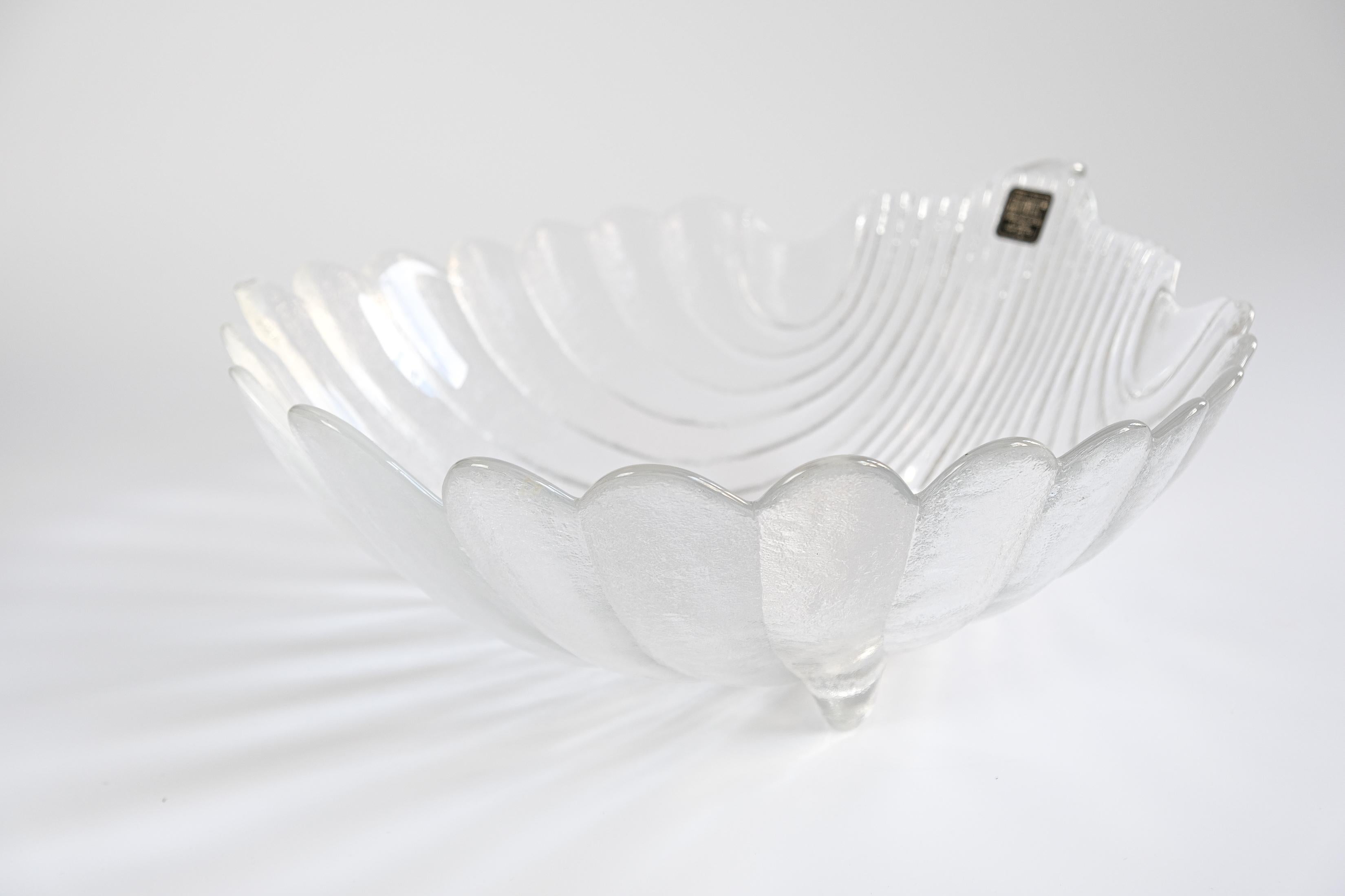 Claus Josef Riedel Grand bol en cristal du milieu du siècle pour RIEDEL, Autriche, années 1970 Bon état - En vente à London, GB