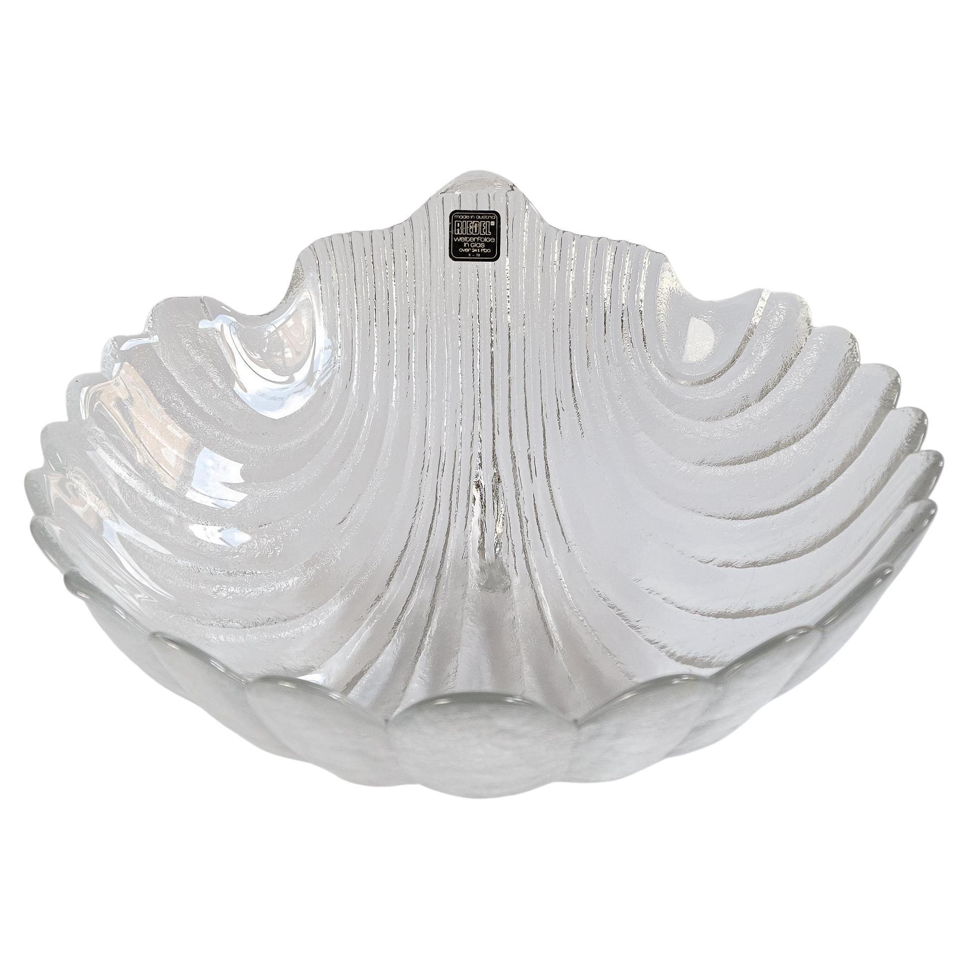 Mitte des Jahrhunderts Claus Josef Riedel Große Kristallschale für RIEDEL, Österreich, 1970er Jahre