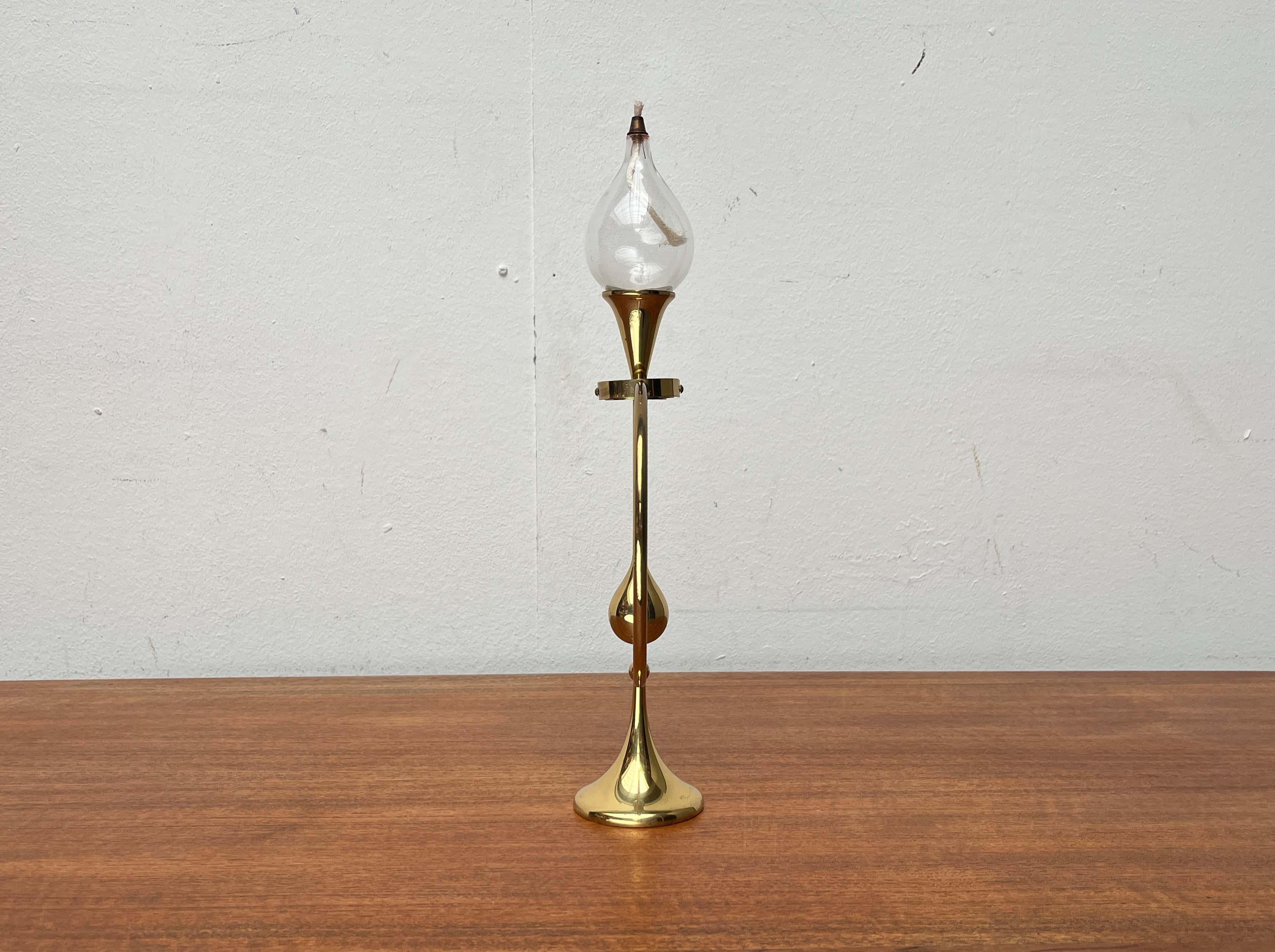 Lampada a olio o portacandele a gocce trasparenti di Freddie Andersen, 1960 in vendita 5