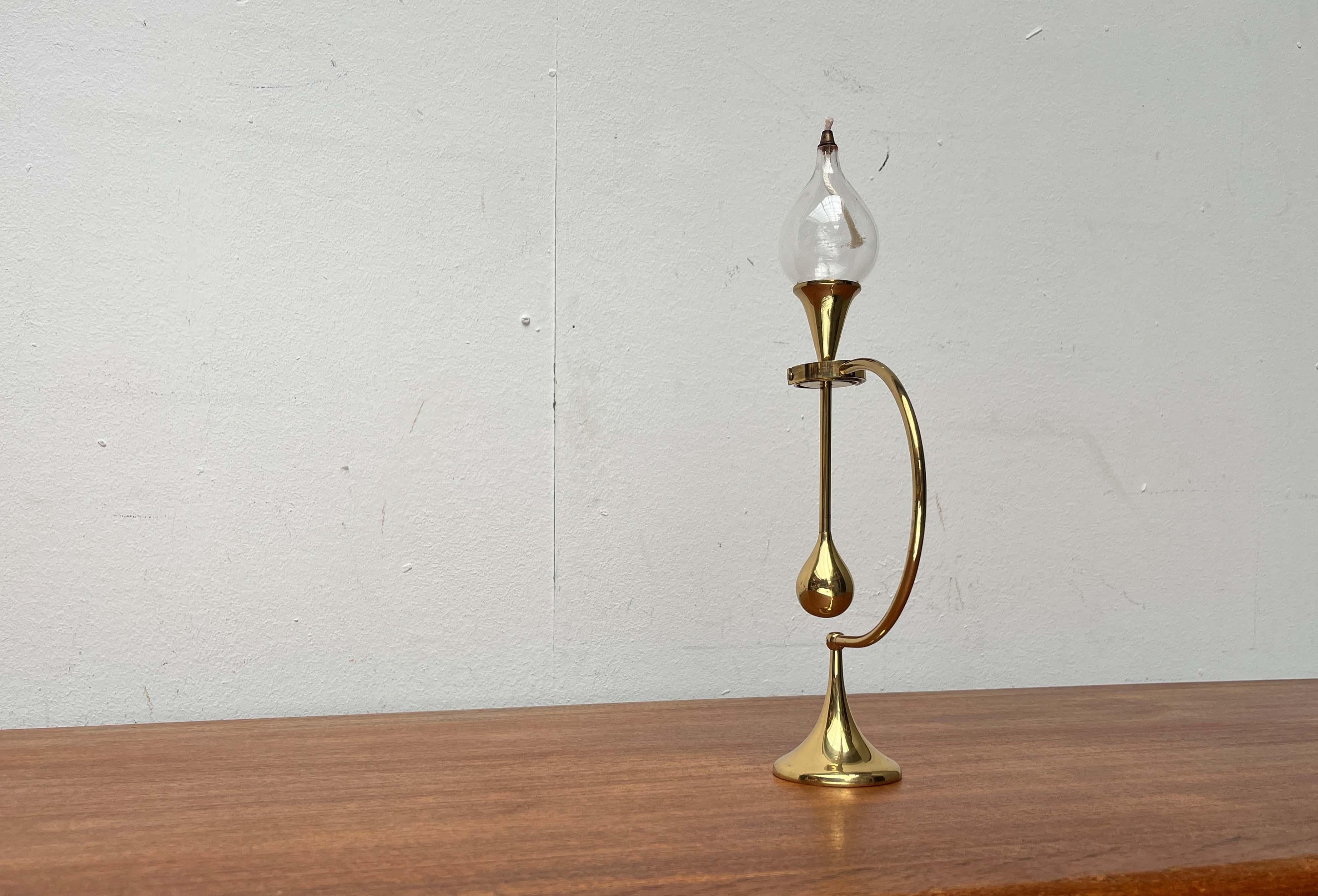 Lampada a olio o portacandele a gocce trasparenti di Freddie Andersen, 1960 in vendita 6