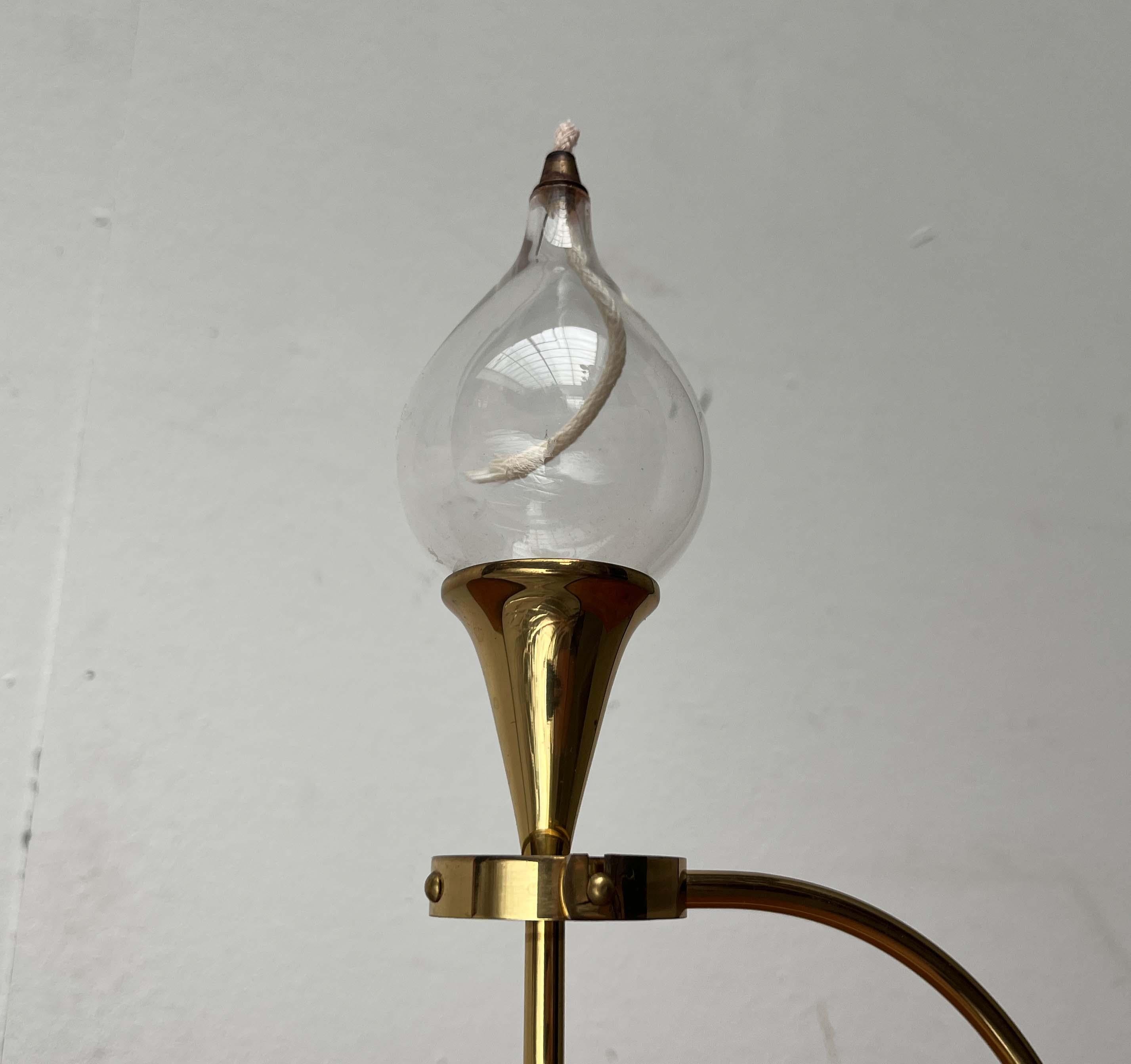 Lampada a olio o portacandele a gocce trasparenti di Freddie Andersen, 1960 in vendita 2