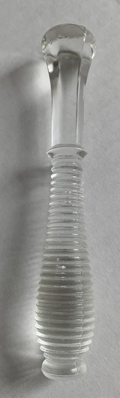 Mid-Century Clear Glass Cocktail Muddlers Set of 5