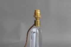 Mid-Century Clear Glass Table Lamp