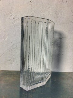 Mid Century Clear Glass Vase by Tapio Wirkkala, Finland, 1960s