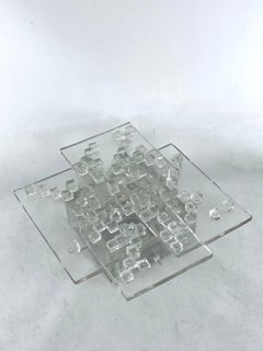 Mid-Century Clear Murano Glass wall light by Albano Poli for Poliarte. Italy 197