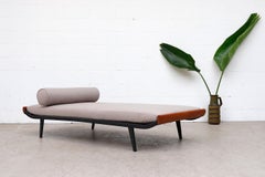Midcentury 'Cleopatra' Daybed with Pewter Mattress for Auping