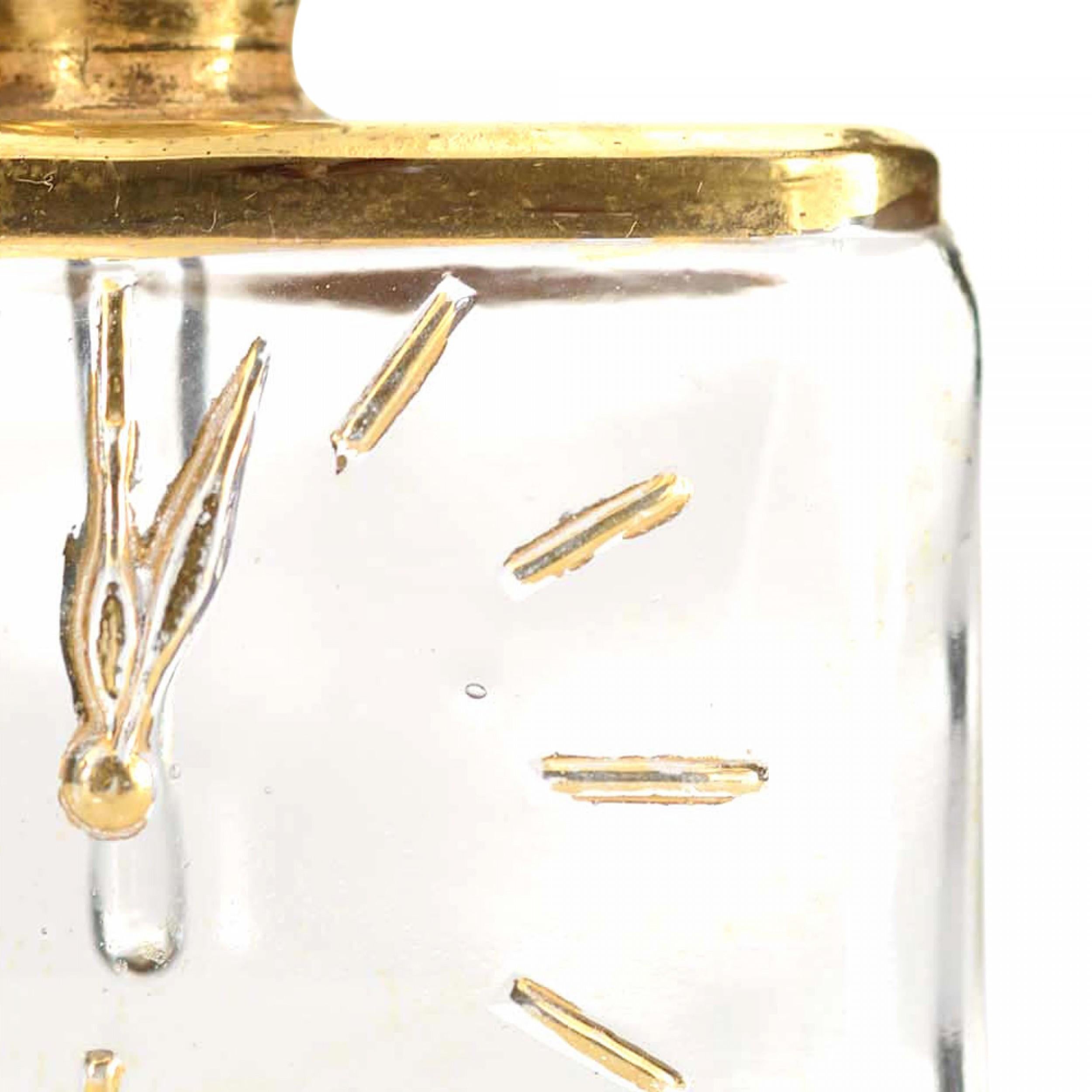 Mid-Century Clock Design Perfume Bottle (amerikanisch) im Angebot