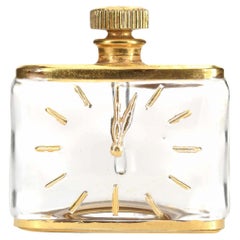 Mid-Century Clock Design Perfume Bottle