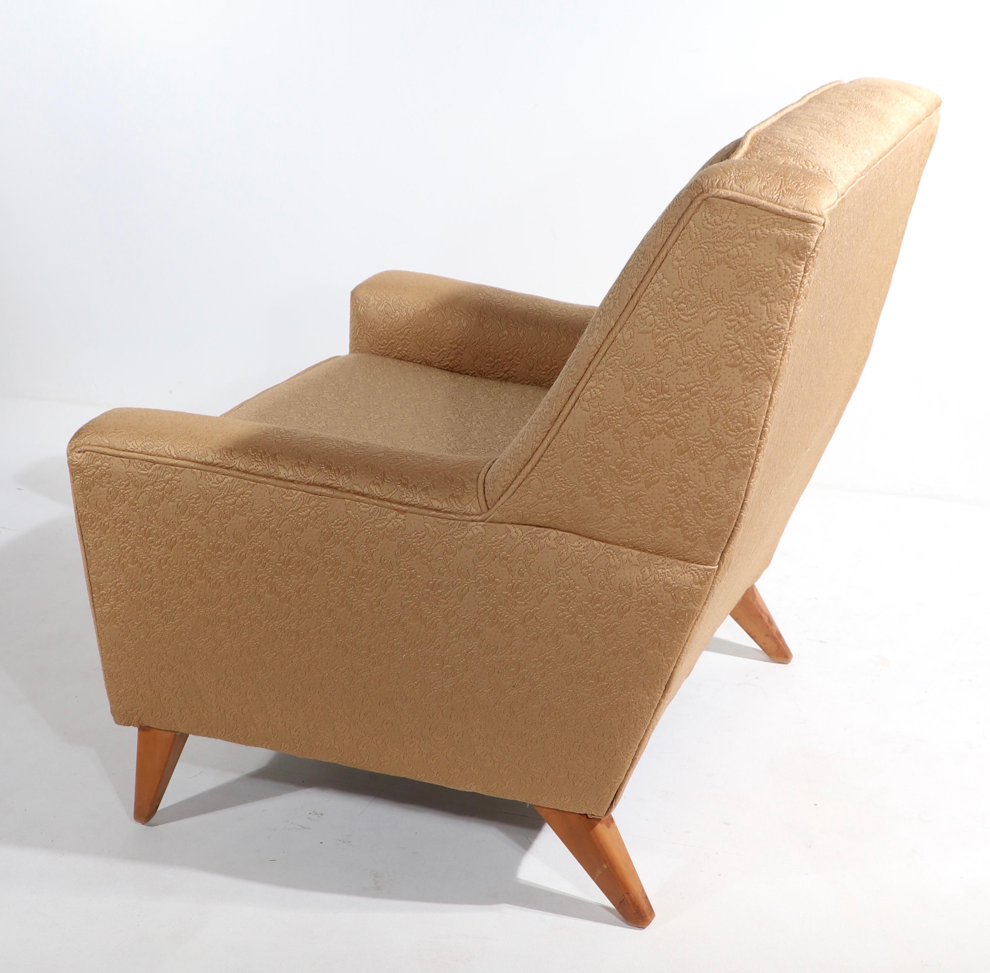 Silla Mid Century Club Att. a Heywood Wakefield Tapicería en venta