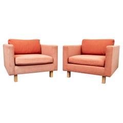 Mid Century Club Chair Pair After Thayer Coggin For Restoration