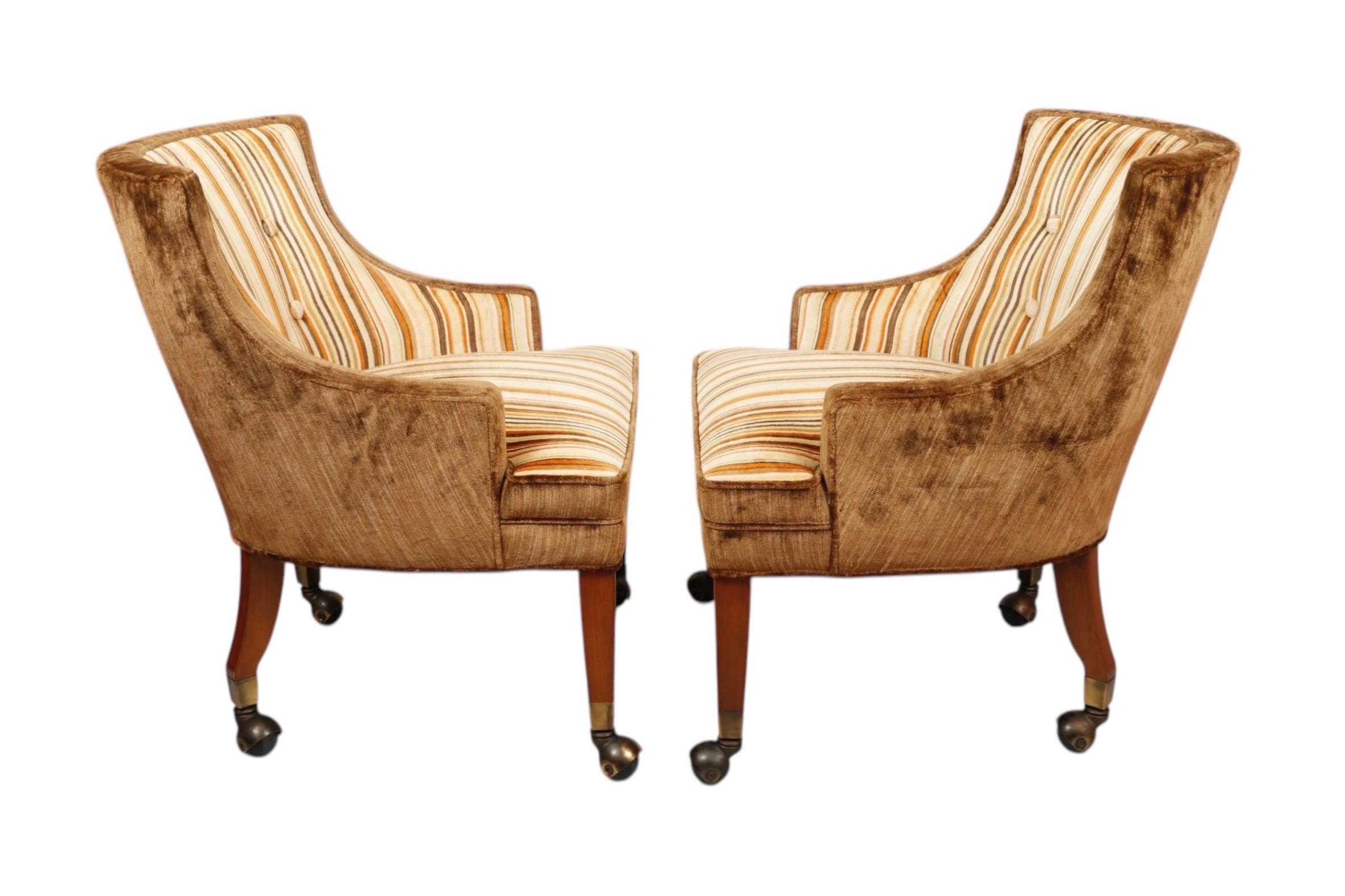 Mid-Century Modern Mid Century Club Chairs - a Pair