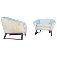 Mid Century Club Chairs