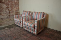 Midcentury Club Chairs on Casters