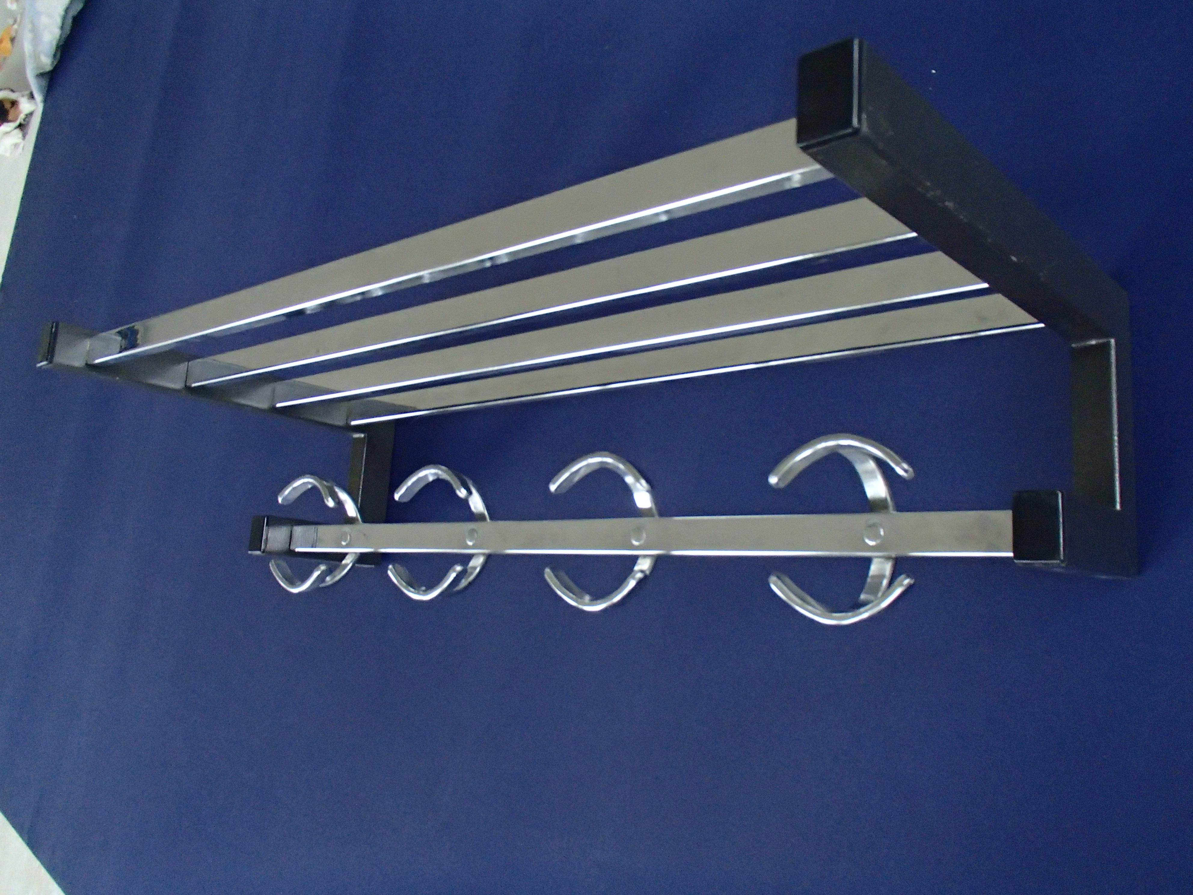 Midcentury coat rack chrome.