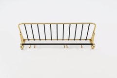 Mid-century coat rack in gold and black aluminium, Belgium 1960s