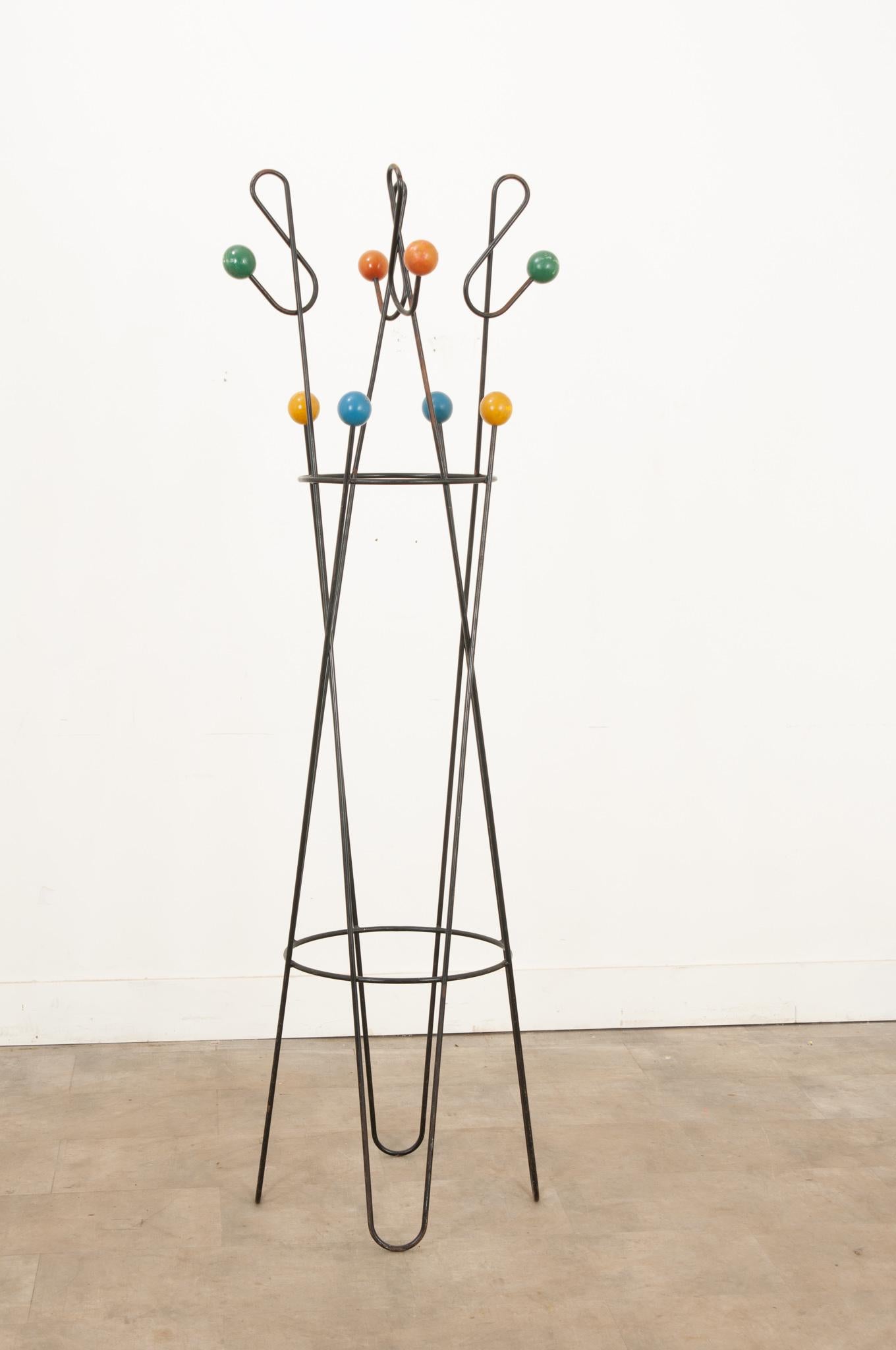 Mid-Century Modern Mid-century Coat Stand by Roger Feraud For Sale