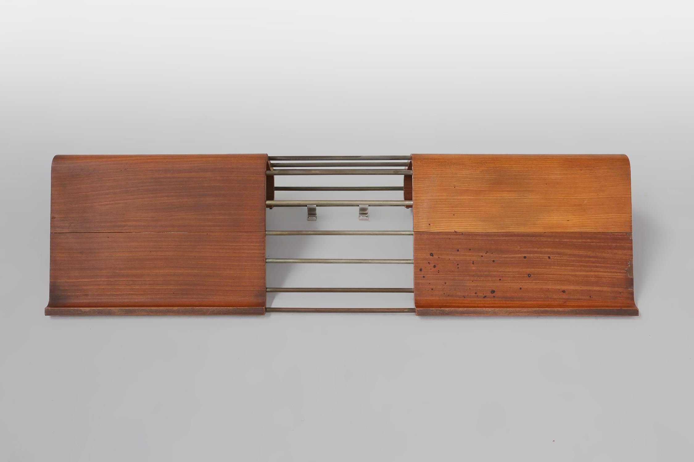 Mid-century coatrack by De Coene in bent plywood, Belgium 1960 For Sale 6