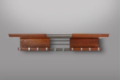 Mid-century coatrack by De Coene in bent plywood, Belgium 1960