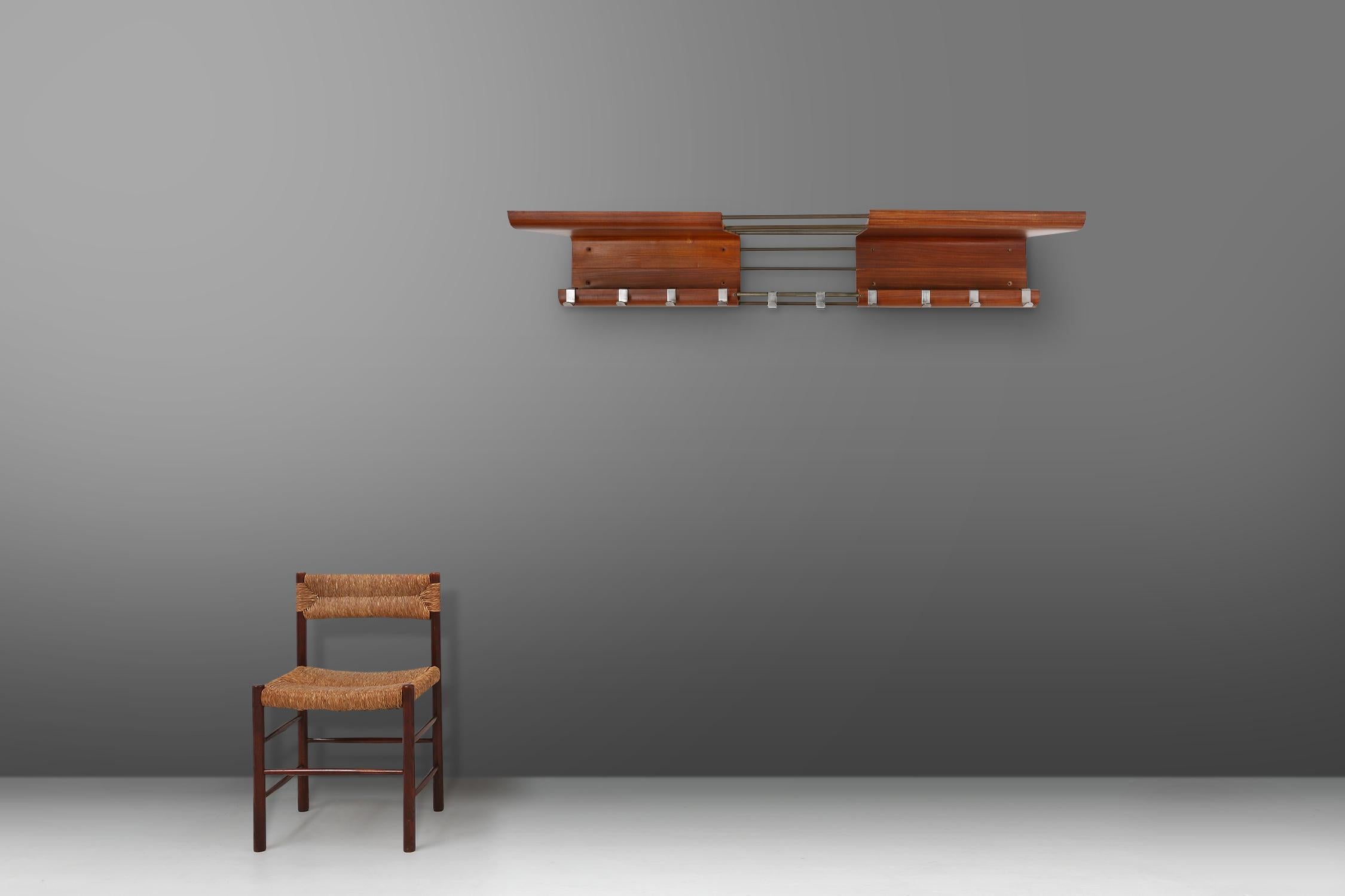 Mid-20th Century Mid-century coatrack by De Coene in bent plywood, Belgium 1960 For Sale