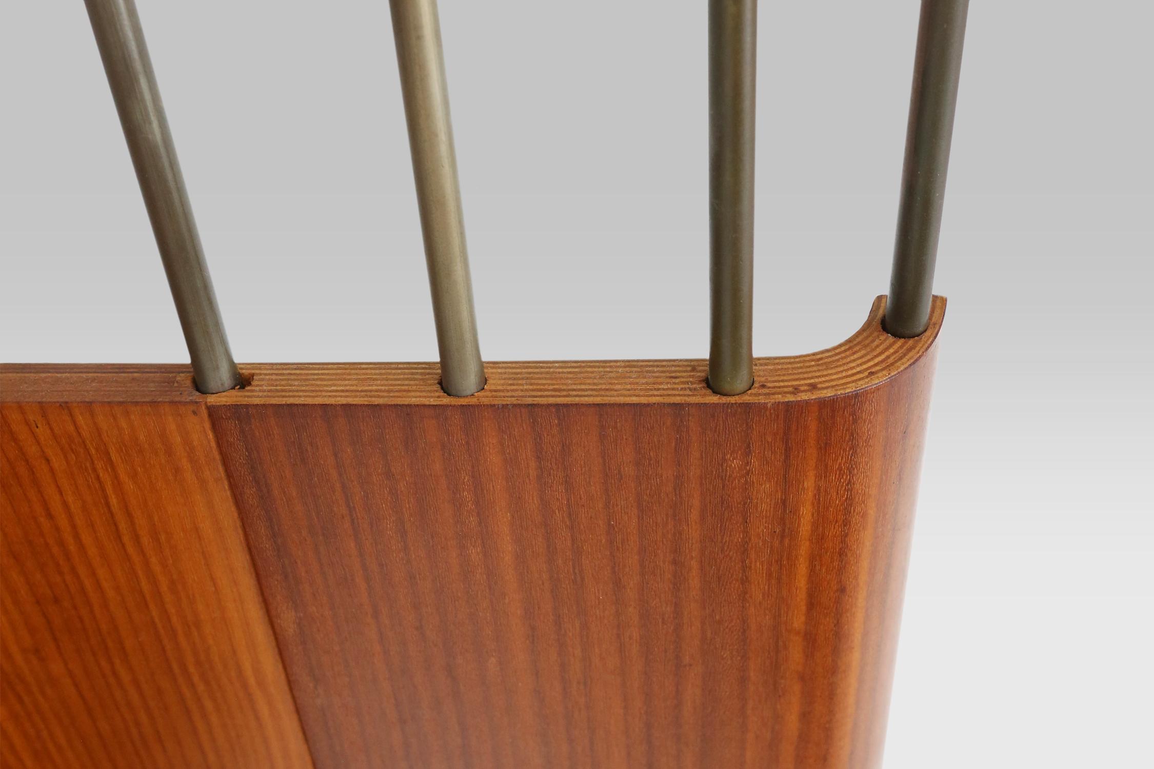 Mid-century coatrack by De Coene in bent plywood, Belgium 1960 For Sale 2