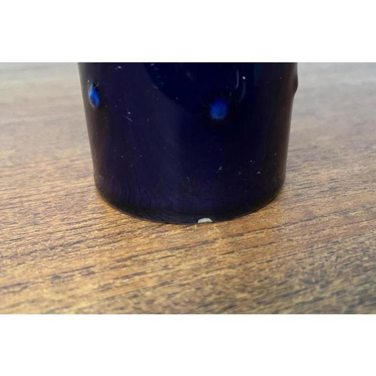 Vaso di metà secolo in ceramica blu cobalto della serie Bangkok di Melitta, anni '60 in vendita 4