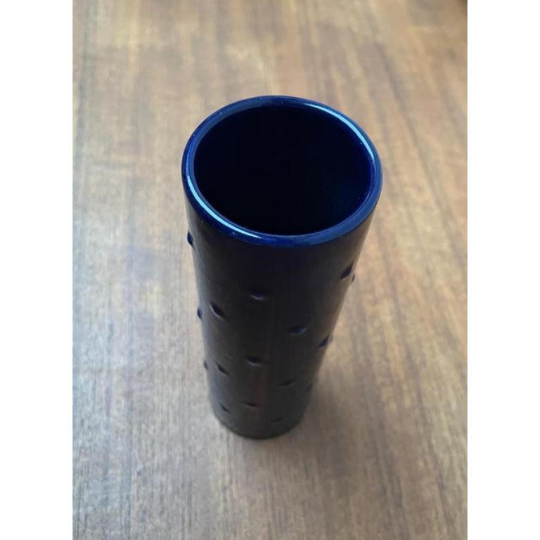 Vaso di metà secolo in ceramica blu cobalto della serie Bangkok di Melitta, anni '60 in vendita 5