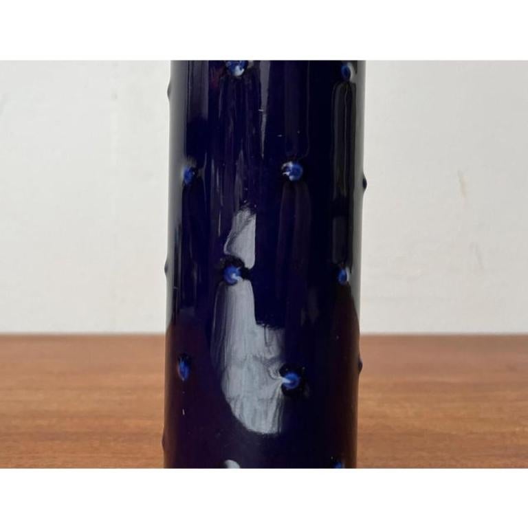 Vaso di metà secolo in ceramica blu cobalto della serie Bangkok di Melitta, anni '60 in vendita 1