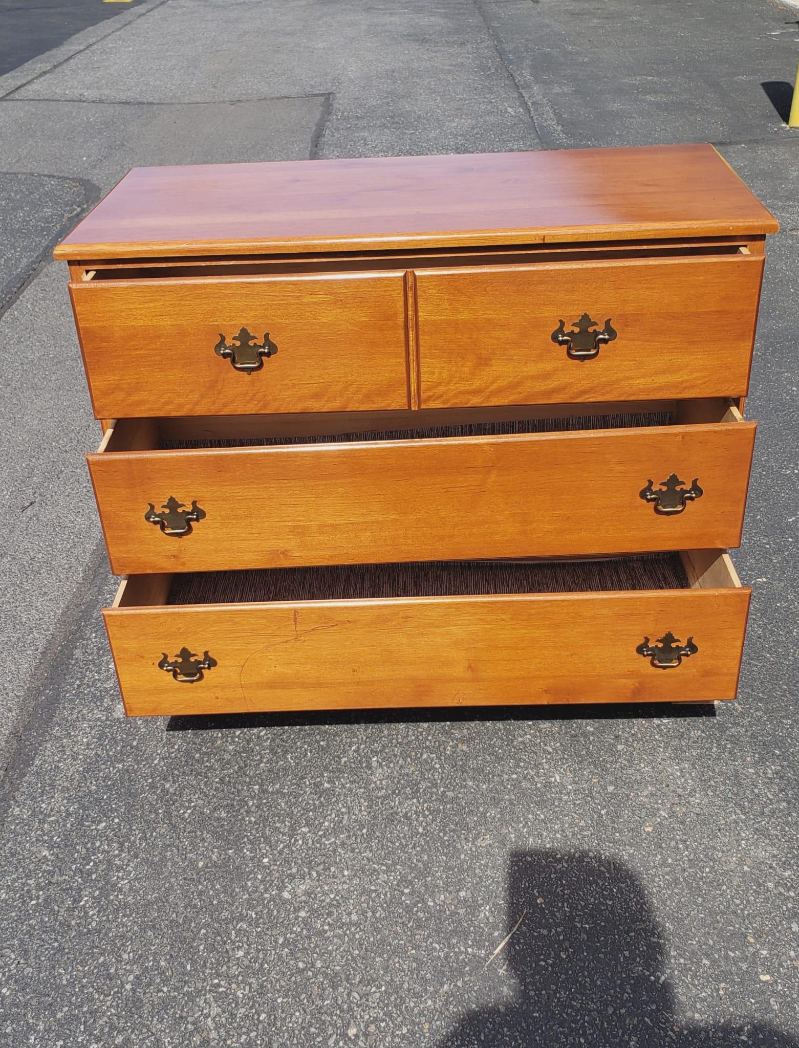 American Mid-Century Coburn Manufacturing Chippendale Maple Chest of Drawers For Sale