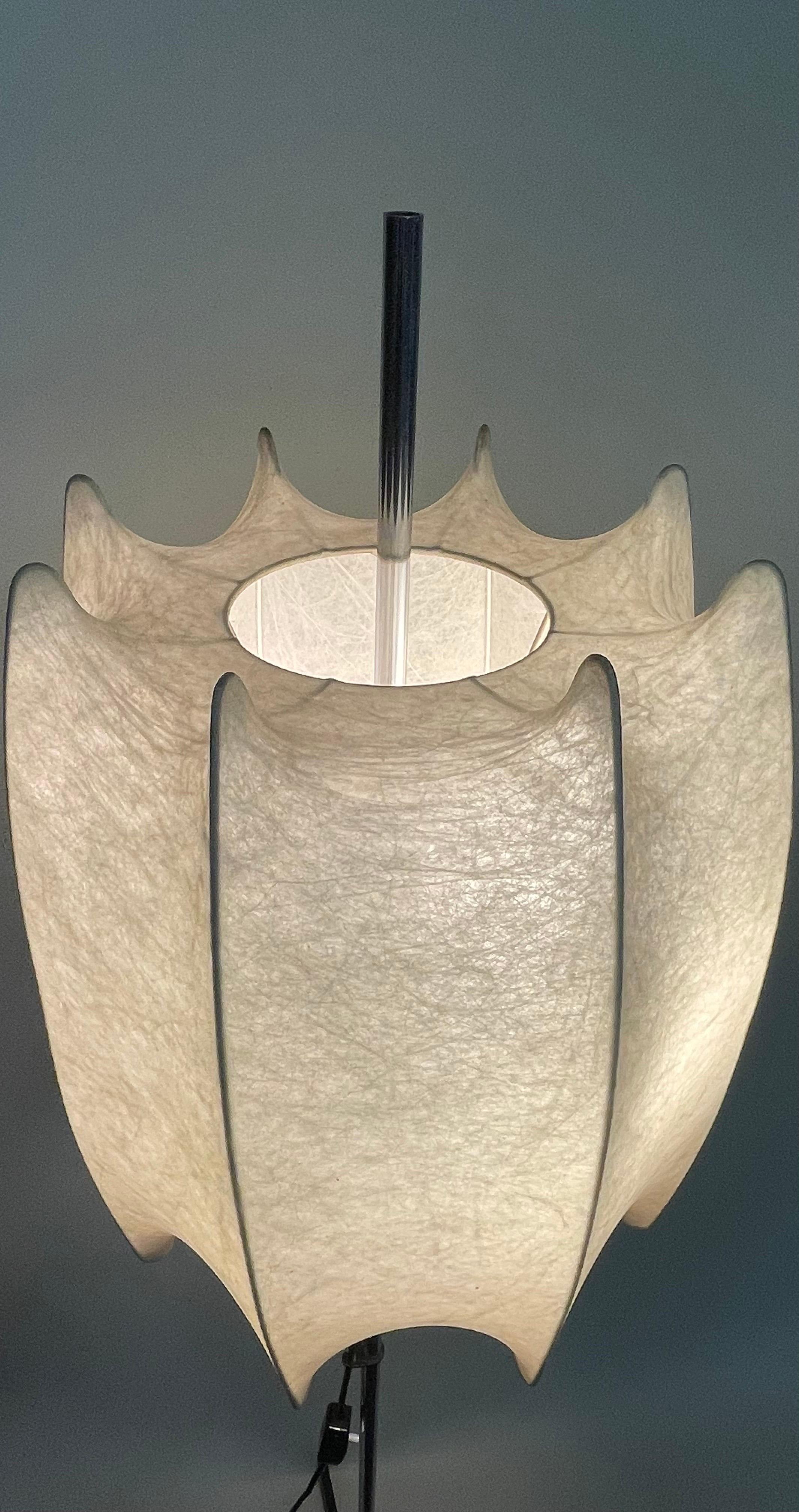 Midcentury Cocoon Floor Lamp Attributed to Goldkant Leuchten, circa 1960s For Sale 2