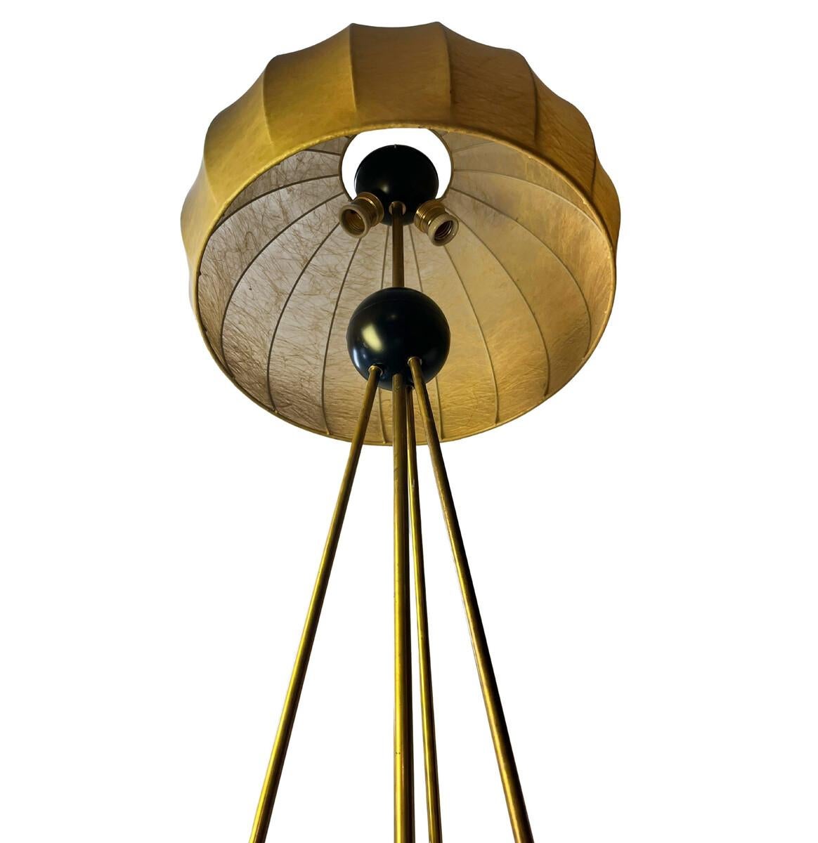 Italian Mid-Century Cocoon Floor Lamp, Italy, 1970s For Sale