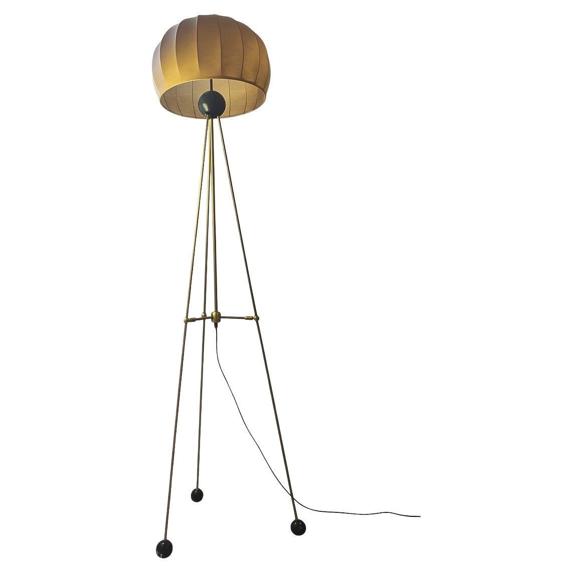 Mid-Century Cocoon Floor Lamp, Italy, 1970s For Sale