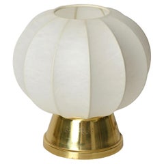 Mid-Century Cocoon Gilt Base Table Lamp by Castiglioni Brothers, Italy 1960s