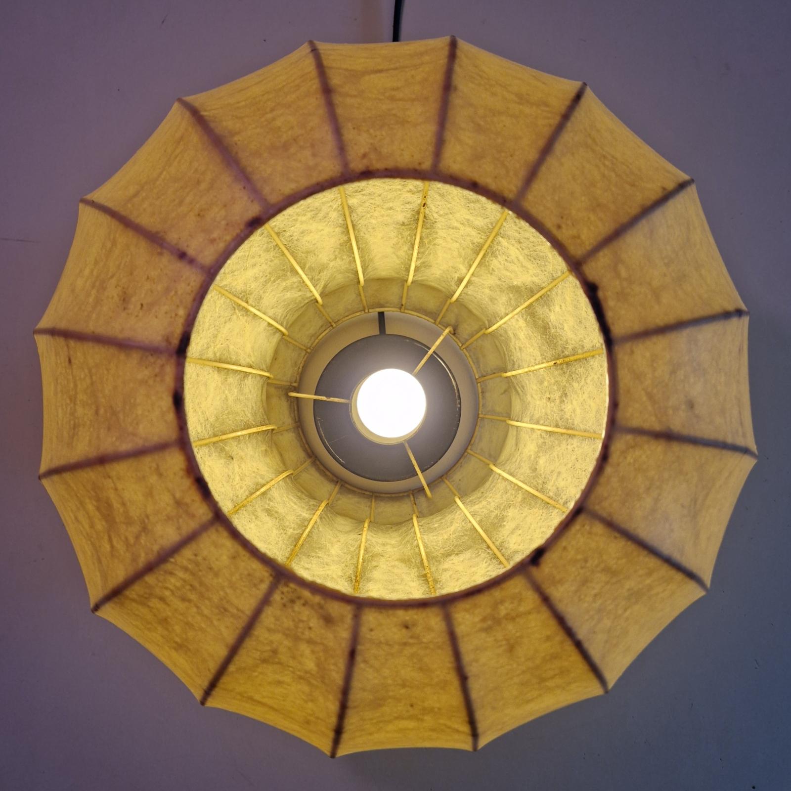 Mid century cocoon lamp by Friedel Wauer for Goldkant leuchten, Germany 1960s 10