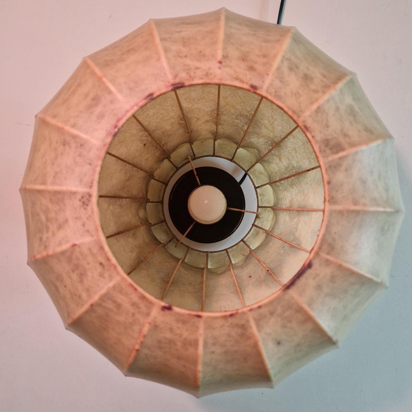 Metal Mid century cocoon lamp by Friedel Wauer for Goldkant leuchten, Germany 1960s
