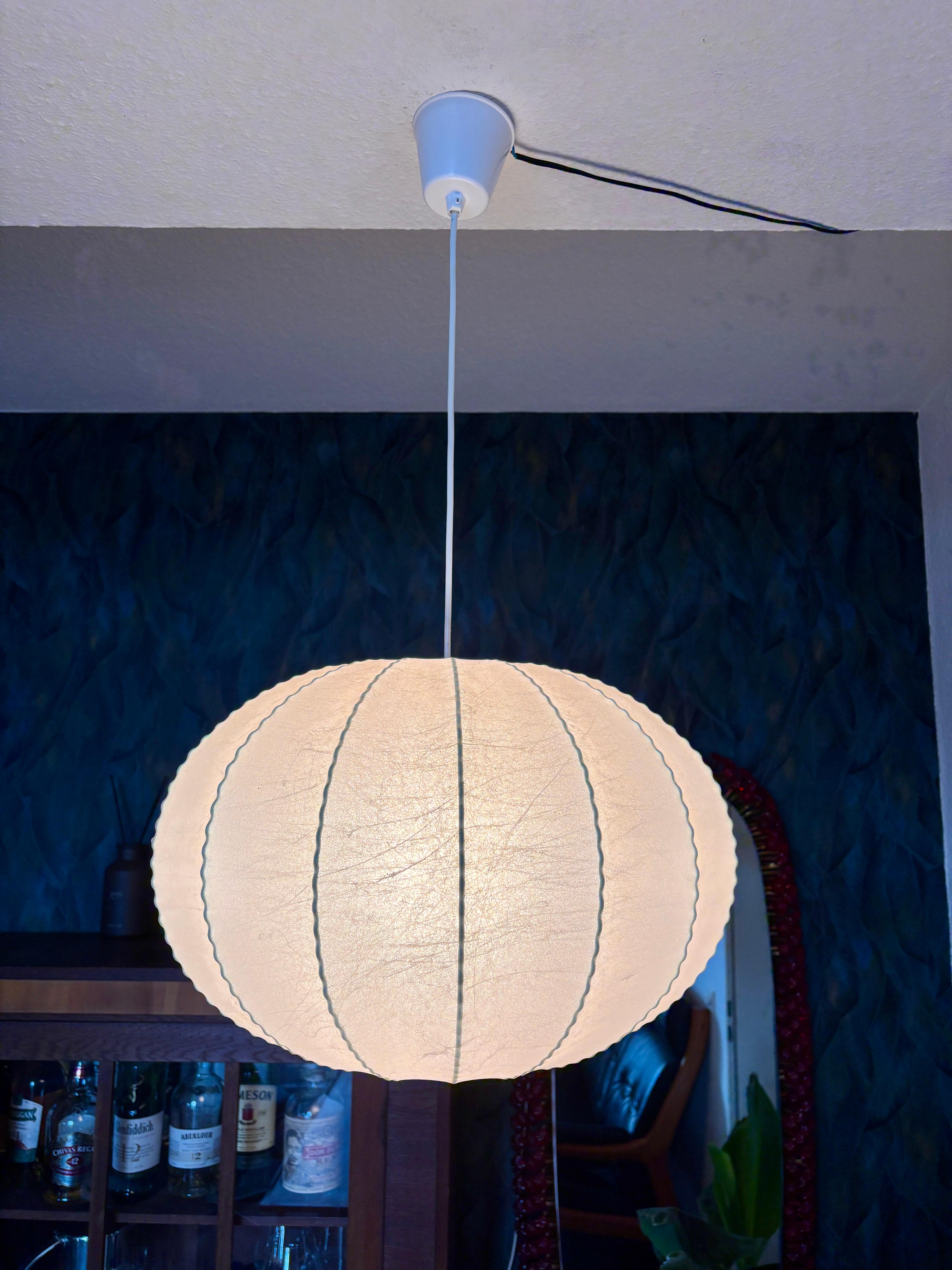Résine Lampe Cocoon de Goldkant, datant du milieu du siècle dernier en vente