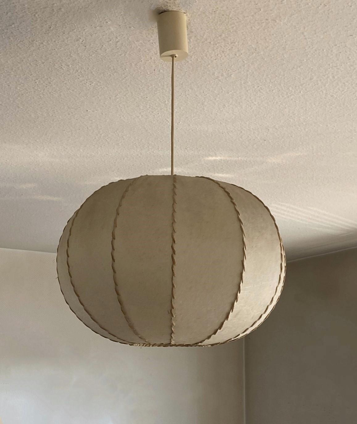 Mid-Century Modern Mid-Century Cocoon Large Pendant Ceiling Lamp by Goldkant, Gemany, 1960s